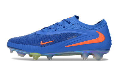 Men's Nike Phantom 6 Low Elite FG Firm Ground Low-Tops Football Boots - Blue/Red/Gold