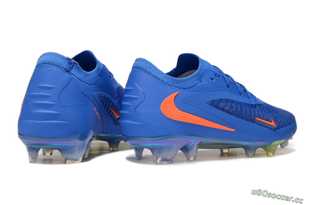Men's Nike Phantom 6 Low Elite FG Firm Ground Low-Tops Football Boots - Blue/Red/Gold 6
