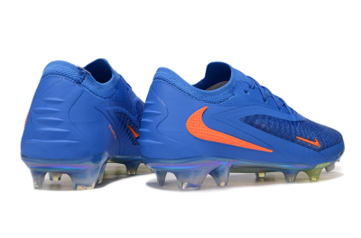 Men's Nike Phantom 6 Low Elite FG Firm Ground Low-Tops Football Boots - Blue/Red/Gold