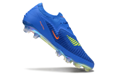 Men's Nike Phantom 6 Low Elite FG Firm Ground Low-Tops Football Boots - Blue/Red/Gold