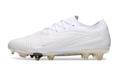Men's Nike Phantom 6 Low Elite FG Firm Ground Low-Tops Football Boots - Beige/White/Gold