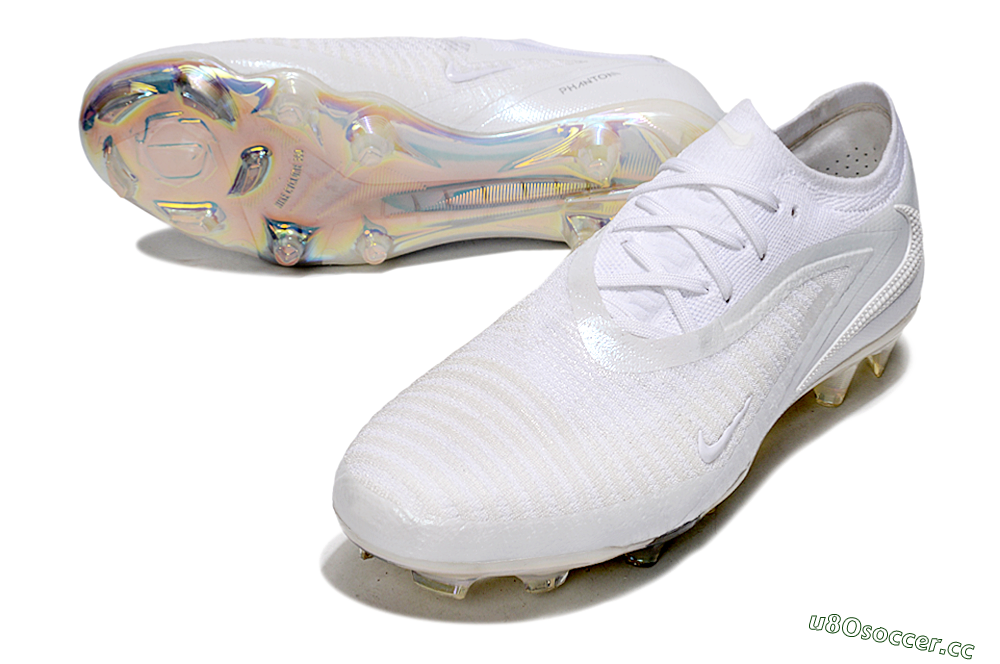 Men's Nike Phantom 6 Low Elite FG Firm Ground Low-Tops Football Boots - Beige/White/Gold 3