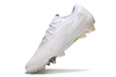 Men's Nike Phantom 6 Low Elite FG Firm Ground Low-Tops Football Boots - Beige/White/Gold