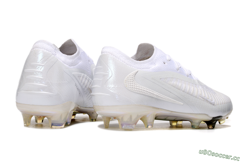 Men's Nike Phantom 6 Low Elite FG Firm Ground Low-Tops Football Boots - Beige/White/Gold 6