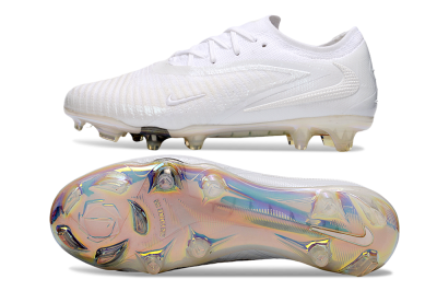 Men's Nike Phantom 6 Low Elite FG Firm Ground Low-Tops Football Boots - Beige/White/Gold