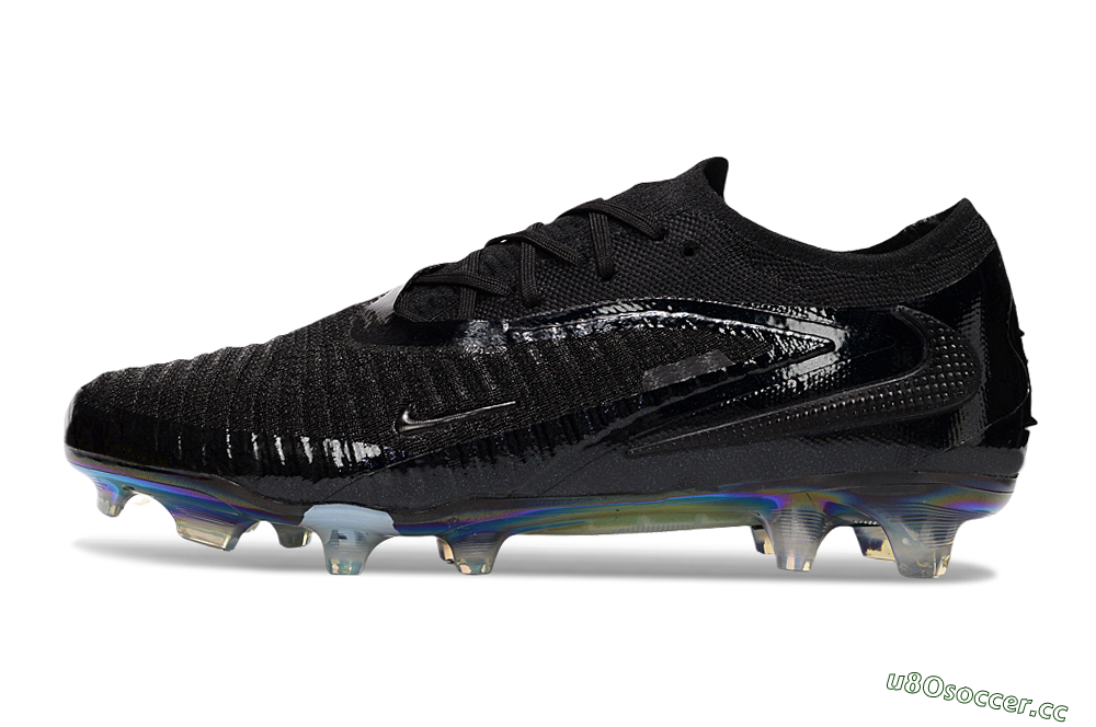Men's Nike Phantom 6 Low Elite FG Firm Ground Low-Tops Football Boots - Black/Gold 0
