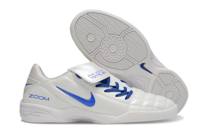 Men's Nike Air Zoom Total 90 III IC Indoor & Futsal Low-Tops Football Boots - White/Blue