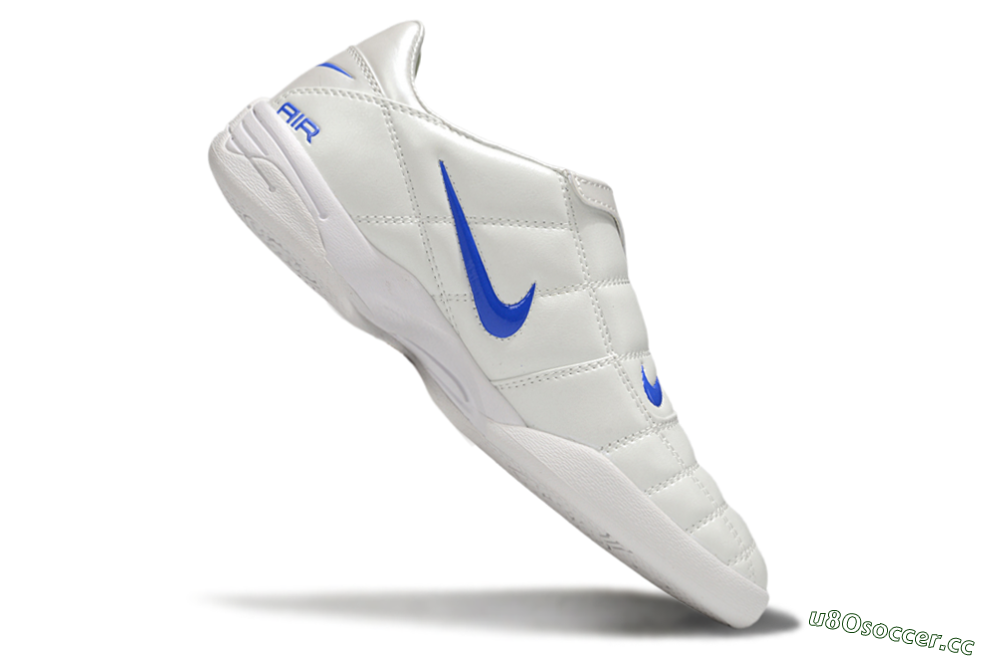 Men's Nike Air Zoom Total 90 III IC Indoor & Futsal Low-Tops Football Boots - White/Blue 4