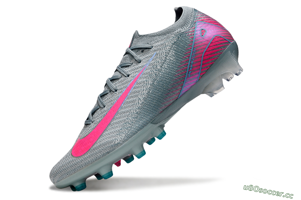Men's Nike Air Zoom Mercurial Vapor 16 Elite AG Artificial Grass Low-Tops Football Boots - Jade/Pink/Blue 5