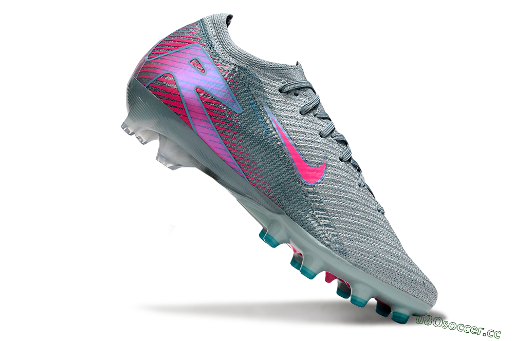 Men's Nike Air Zoom Mercurial Vapor 16 Elite AG Artificial Grass Low-Tops Football Boots - Jade/Pink/Blue 4