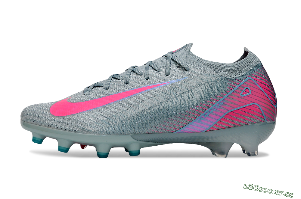 Men's Nike Air Zoom Mercurial Vapor 16 Elite AG Artificial Grass Low-Tops Football Boots - Jade/Pink/Blue 0
