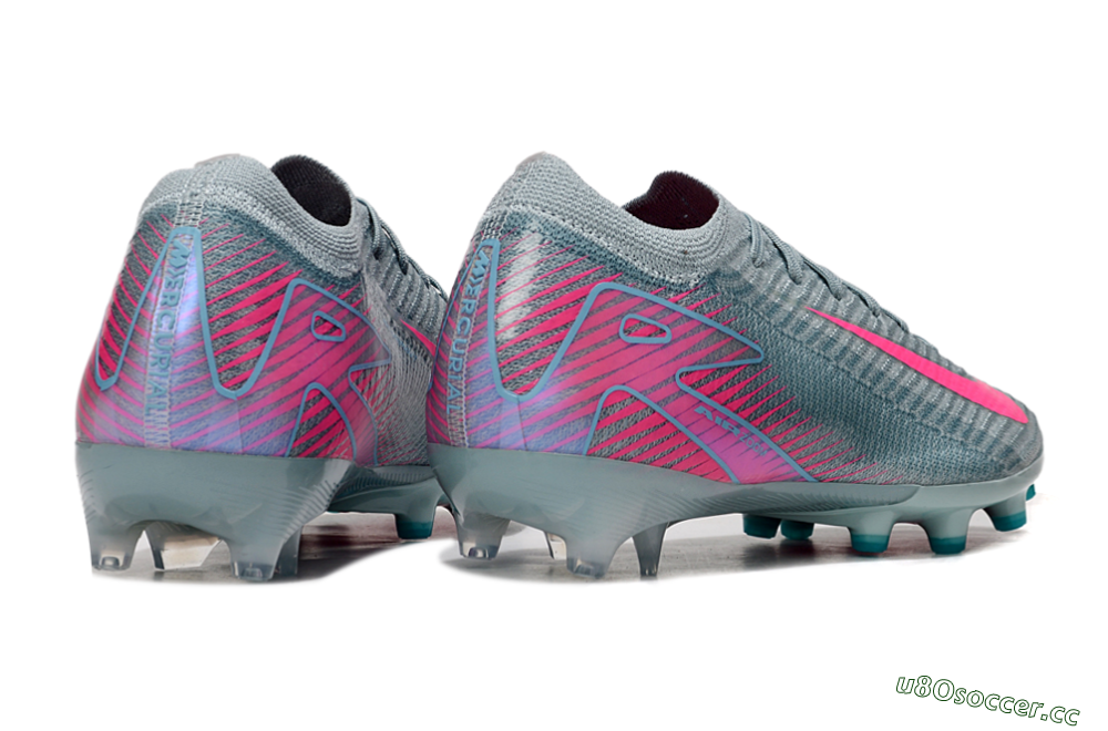 Men's Nike Air Zoom Mercurial Vapor 16 Elite AG Artificial Grass Low-Tops Football Boots - Jade/Pink/Blue 6