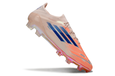 Men's Adidas F50 Elite FG Firm Ground Low-Tops Football Boots - Pink/Orange/Blue