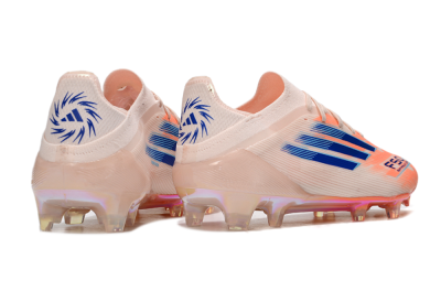 Men's Adidas F50 Elite FG Firm Ground Low-Tops Football Boots - Pink/Orange/Blue