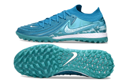 Men's Nike Phantom GX 2 Elite TF Artificial Turf Low-Tops Football Shoes - Blue/White