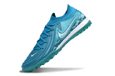 Men's Nike Phantom GX 2 Elite TF Artificial Turf Low-Tops Football Shoes - Blue/White