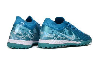 Men's Nike Phantom GX 2 Elite TF Artificial Turf Low-Tops Football Shoes - Blue/White