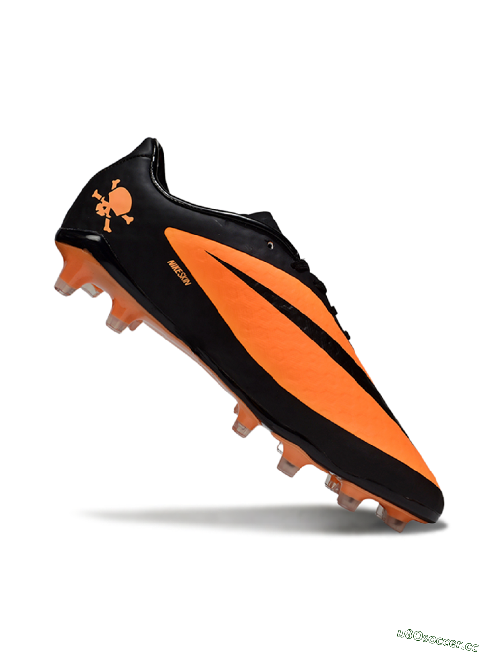 Men's Nike Hypervenom Phantom FG Firm Ground Low-Tops Football Boots - Orange/Black 4