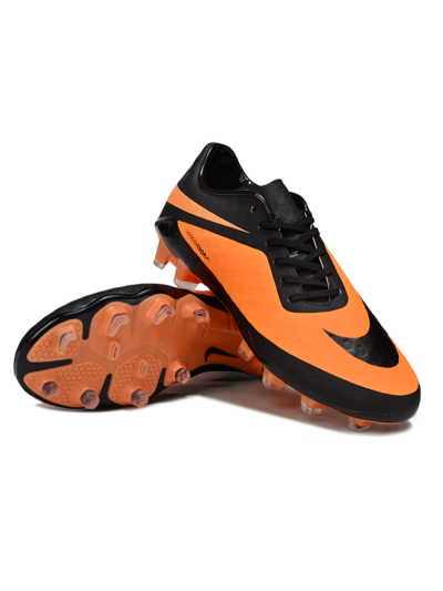 Men's Nike Hypervenom Phantom FG Firm Ground Low-Tops Football Boots - Orange/Black