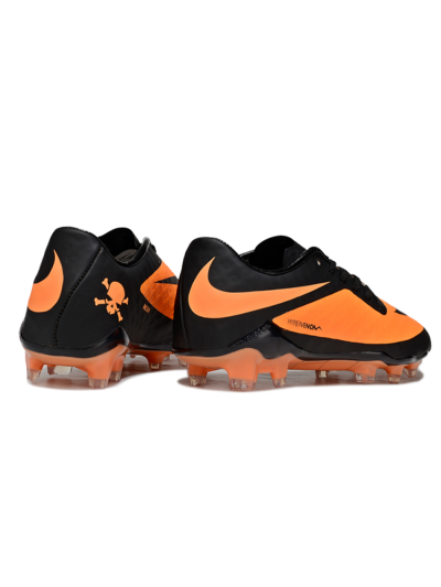 Men's Nike Hypervenom Phantom FG Firm Ground Low-Tops Football Boots - Orange/Black