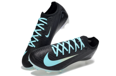 Unisex Nike Air Zoom Mercurial Vapor 16 Elite FG Firm Ground Low-Tops Football Boots - Black/Jade/White