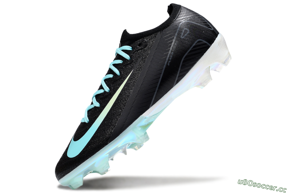 Unisex Nike Air Zoom Mercurial Vapor 16 Elite FG Firm Ground Low-Tops Football Boots - Black/Jade/White 5