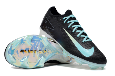 Unisex Nike Air Zoom Mercurial Vapor 16 Elite FG Firm Ground Low-Tops Football Boots - Black/Jade/White