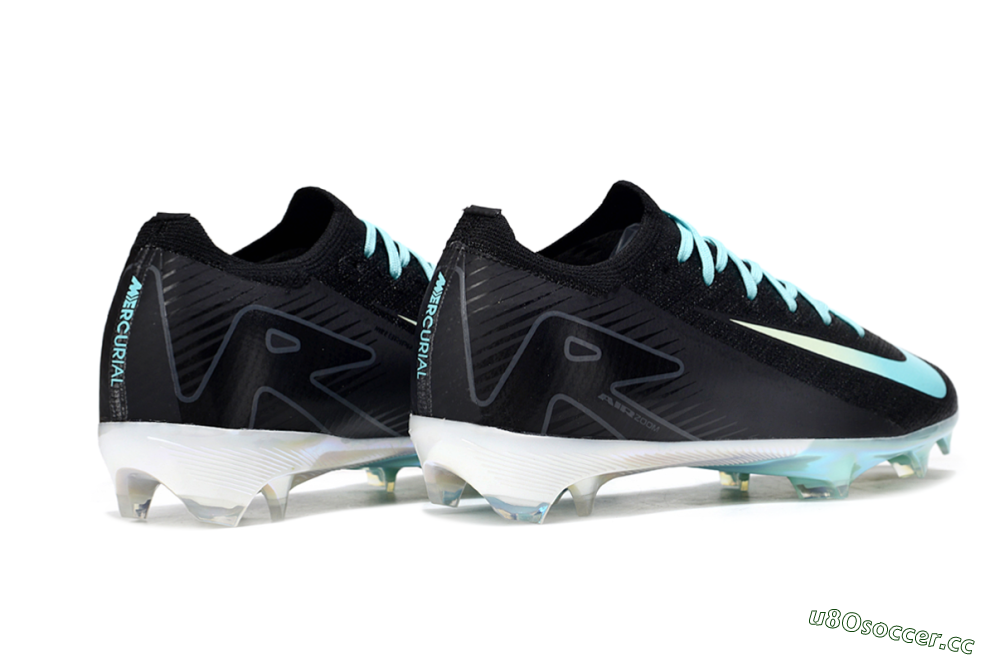 Unisex Nike Air Zoom Mercurial Vapor 16 Elite FG Firm Ground Low-Tops Football Boots - Black/Jade/White 6