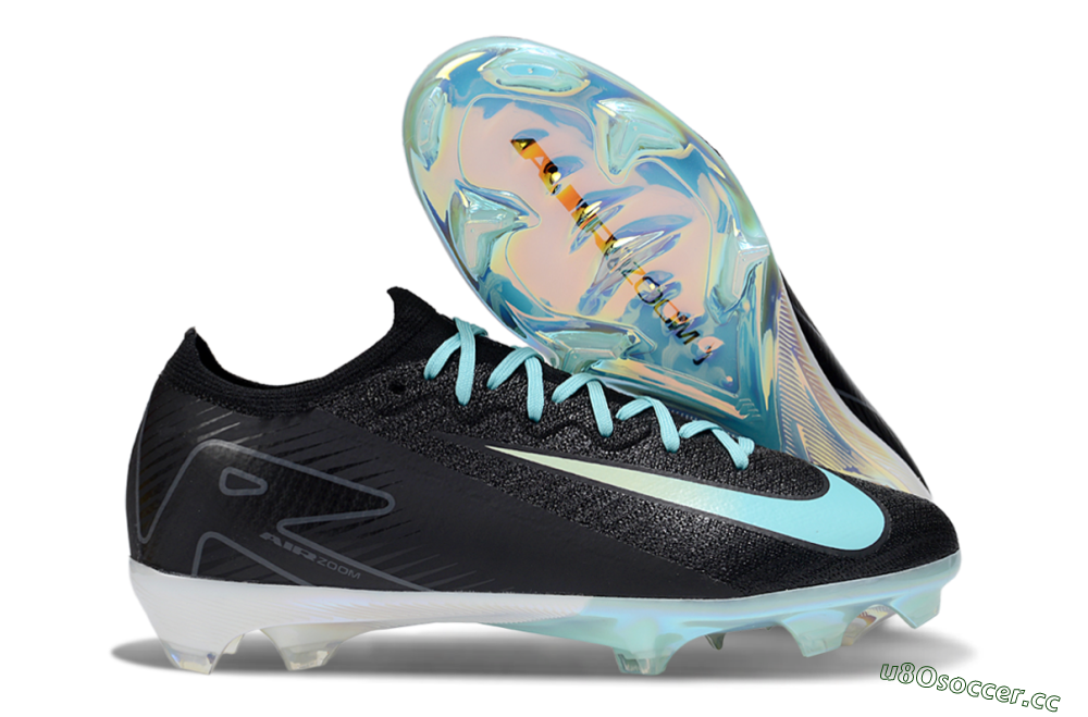 Unisex Nike Air Zoom Mercurial Vapor 16 Elite FG Firm Ground Low-Tops Football Boots - Black/Jade/White 2