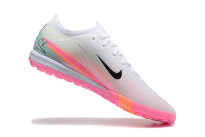 Unisex Nike Air Zoom Mercurial Vapor 16 Elite TF Artificial Turf Low-Tops Football Shoes - White/Pink/Black