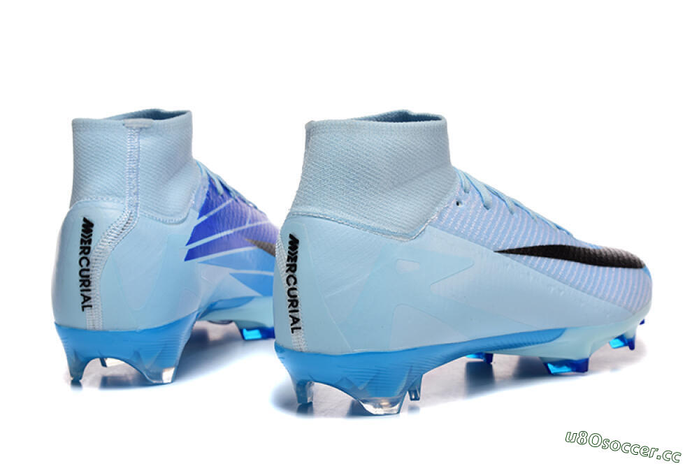 Men's Nike Air Zoom Mercurial Superfly 10 Elite FG Firm Ground High-Tops Football Boots - Jade/Blue/Black 9