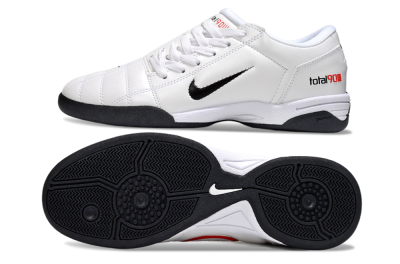 Men's Nike Total 90 III IC Indoor & Futsal Low-Tops Football Shoes - Beige/Black/White