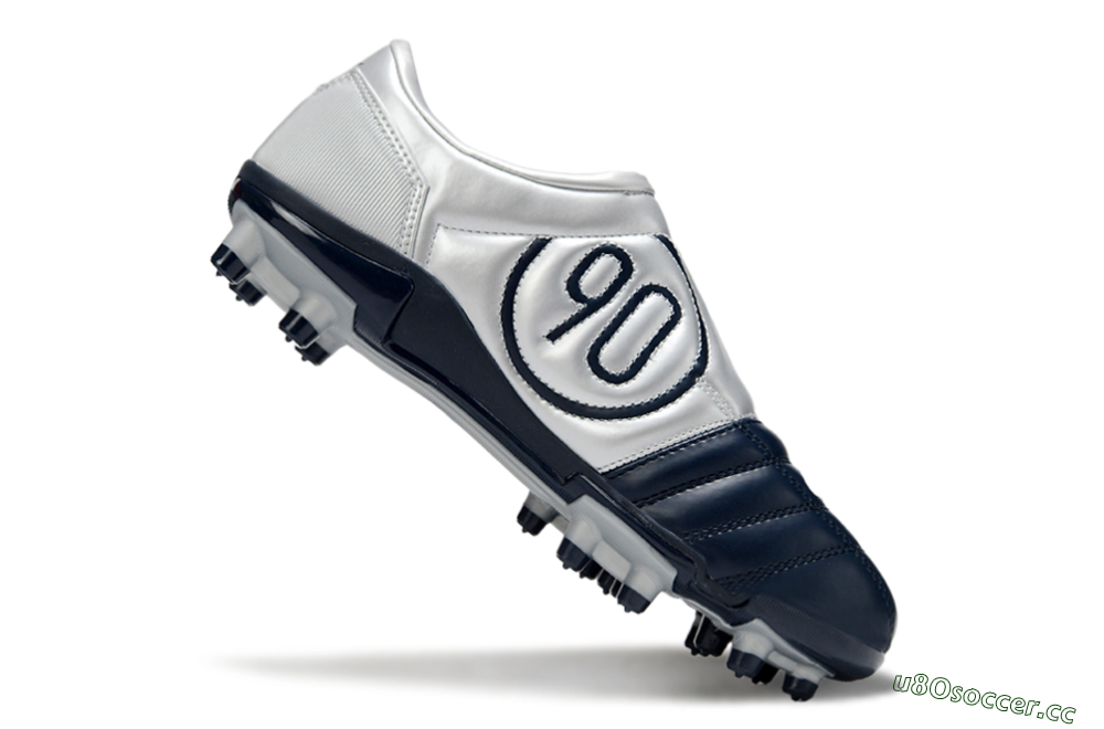Men's Nike Air Zoom Total 90 III FG Firm Ground Low-Tops Football Boots - Blue/Silver/White 5