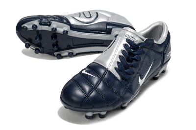 Men's Nike Air Zoom Total 90 III FG Firm Ground Low-Tops Football Boots - Blue/Silver/White