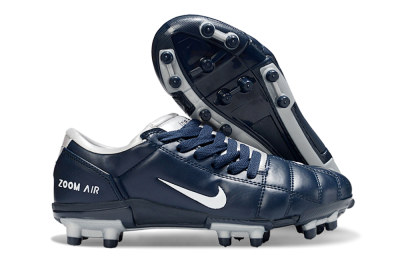Men's Nike Air Zoom Total 90 III FG Firm Ground Low-Tops Football Boots - Blue/Silver/White