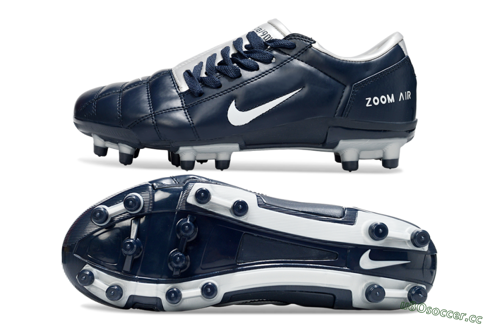 Men's Nike Air Zoom Total 90 III FG Firm Ground Low-Tops Football Boots - Blue/Silver/White 1