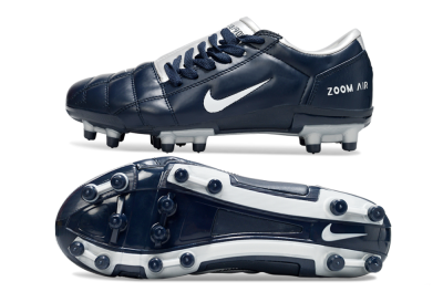 Men's Nike Air Zoom Total 90 III FG Firm Ground Low-Tops Football Boots - Blue/Silver/White