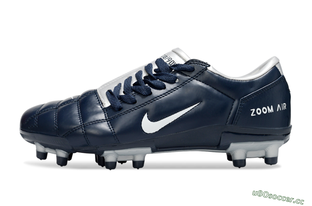 Men's Nike Air Zoom Total 90 III FG Firm Ground Low-Tops Football Boots - Blue/Silver/White 0