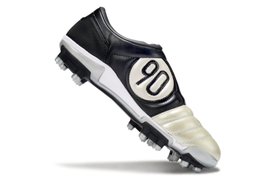 Men's Nike Air Zoom Total 90 III FG Firm Ground Low-Tops Football Boots - Beige/Black/White