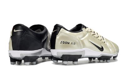 Men's Nike Air Zoom Total 90 III FG Firm Ground Low-Tops Football Boots - Beige/Black/White