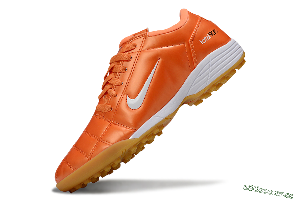 Unisex Nike Total 90 III TF Artificial Turf Low-Tops Football Shoes - Red/White/Orange 5