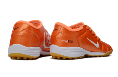 Unisex Nike Total 90 III TF Artificial Turf Low-Tops Football Shoes - Red/White/Orange