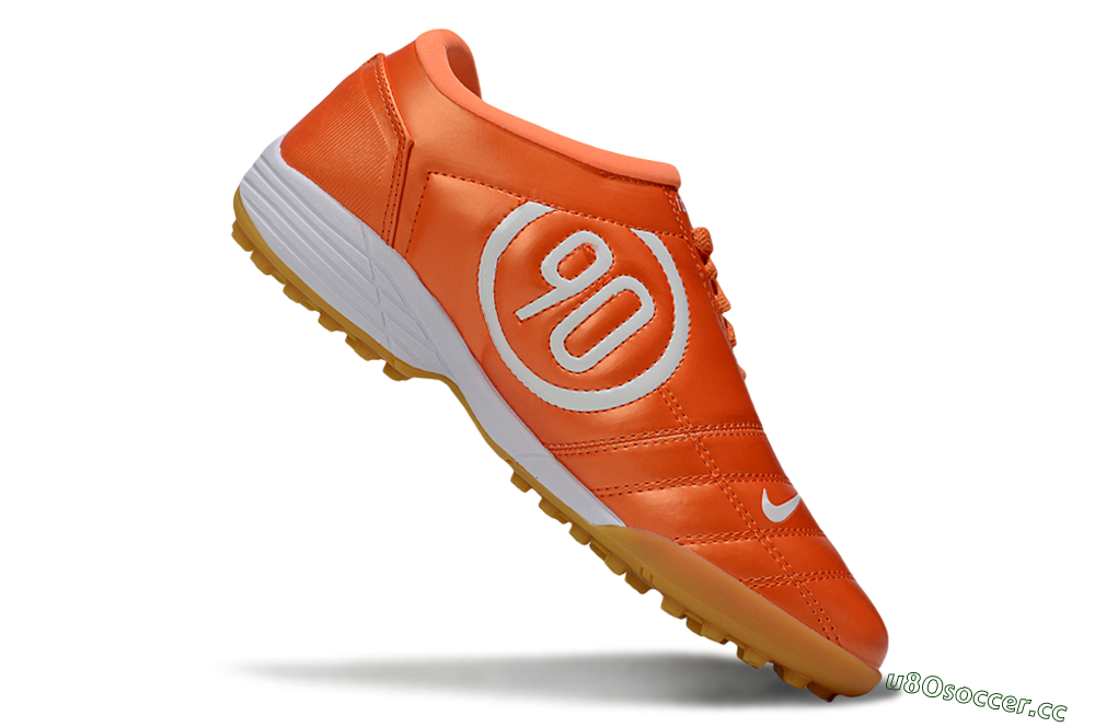 Unisex Nike Total 90 III TF Artificial Turf Low-Tops Football Shoes - Red/White/Orange 4