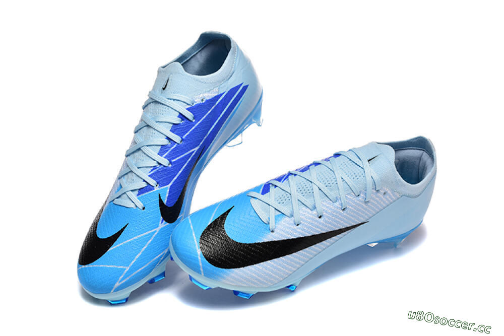 Men's Nike Air Zoom Mercurial Vapor 16 Elite FG Firm Ground Low-Tops Football Boots - Jade/Blue/Black 6