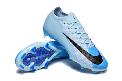 Men's Nike Air Zoom Mercurial Vapor 16 Elite FG Firm Ground Low-Tops Football Boots - Jade/Blue/Black