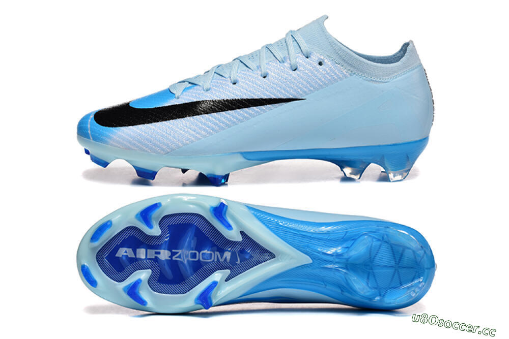 Men's Nike Air Zoom Mercurial Vapor 16 Elite FG Firm Ground Low-Tops Football Boots - Jade/Blue/Black 1