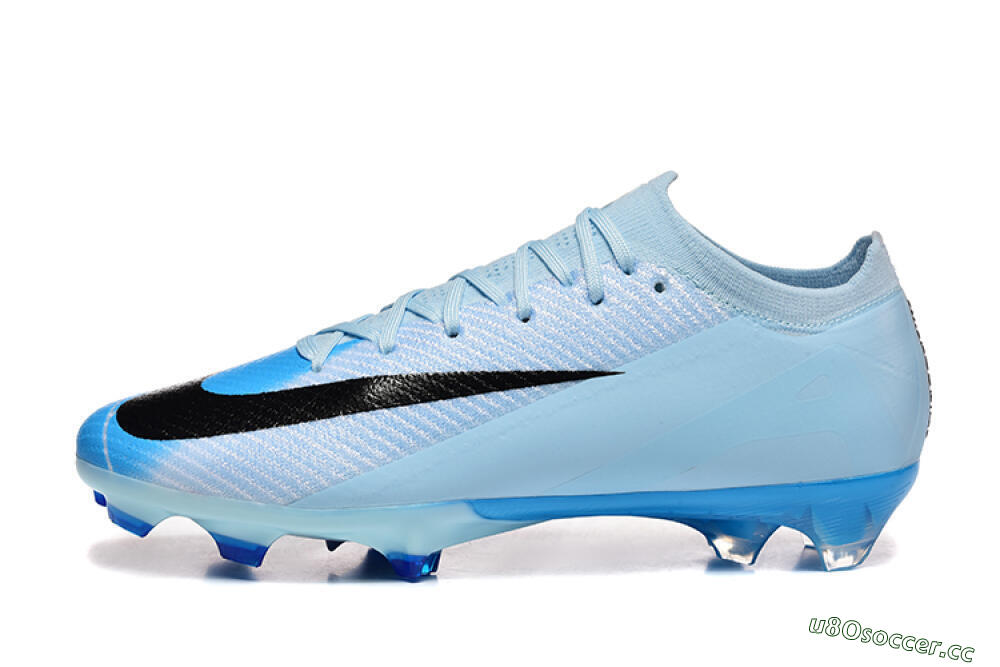 Men's Nike Air Zoom Mercurial Vapor 16 Elite FG Firm Ground Low-Tops Football Boots - Jade/Blue/Black 0