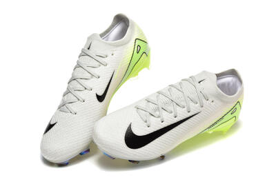 Men's Nike Air Zoom Mercurial Vapor 16 Elite FG Firm Ground Low-Tops Football Boots - White/Black/Yellow