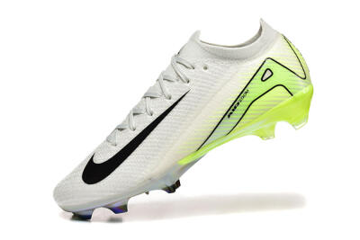 Men's Nike Air Zoom Mercurial Vapor 16 Elite FG Firm Ground Low-Tops Football Boots - White/Black/Yellow