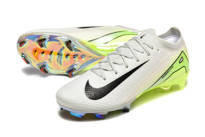 Men's Nike Air Zoom Mercurial Vapor 16 Elite FG Firm Ground Low-Tops Football Boots - White/Black/Yellow